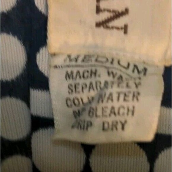 Vintage 1960s Jaime Roman Dagger Collar Disco Hippie Shirt Men's Sz M Blue Dots - Picture 7 of 11